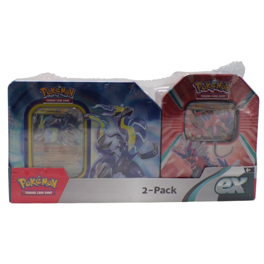 Pokemon TCG Paldea Legends Tins Miraidon Ex & Koraidon Ex Factory Sealed Cards
